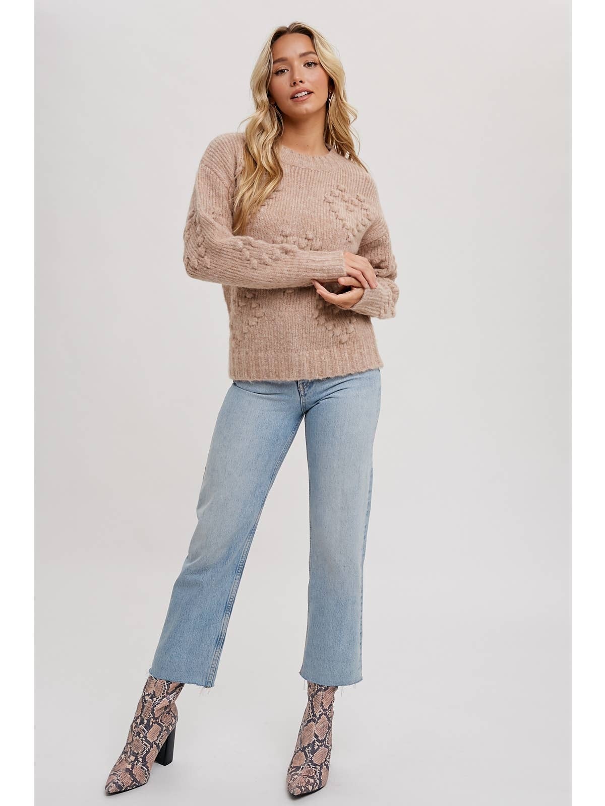 Heart pom sale pom sweater